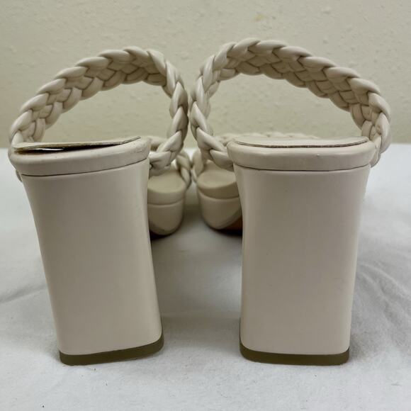Jeffrey Campbell Delicacy Square Toe Braided Leather Platform Sandal Size 9 $140 - Picture 6 of 8